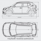 Suzuki Ignis 2019 4Views Outline