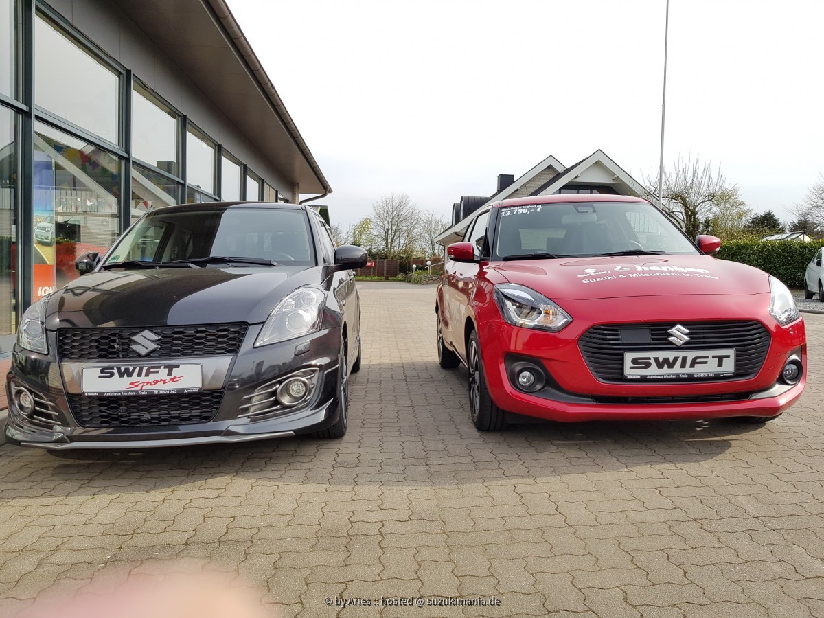 Vergleich Swift Sport NZ und Swift AZ Mild Hybrid