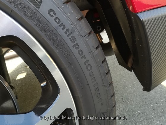 Werksbereifung - damit ich das nicht vergesse. Continental ContiSportContact 5 in 195/45 R17 81W