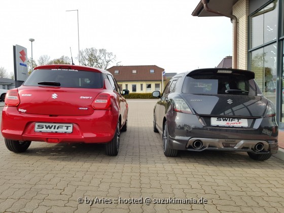 Vergleich Swift Sport NZ und Swift AZ Mild Hybrid