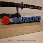 3D gedrucktes Suzuki Logo